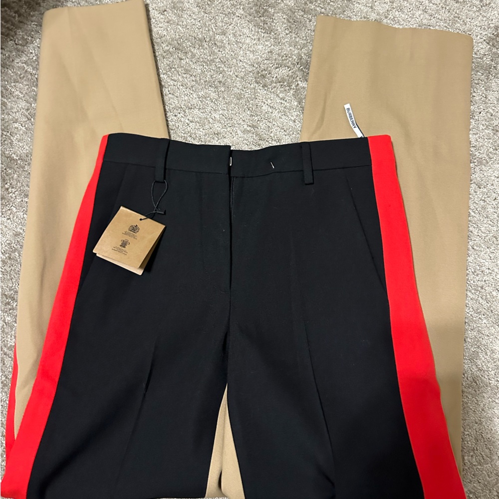 Women’s Two-Tone Tuxedo Pants with Red Side Stripe